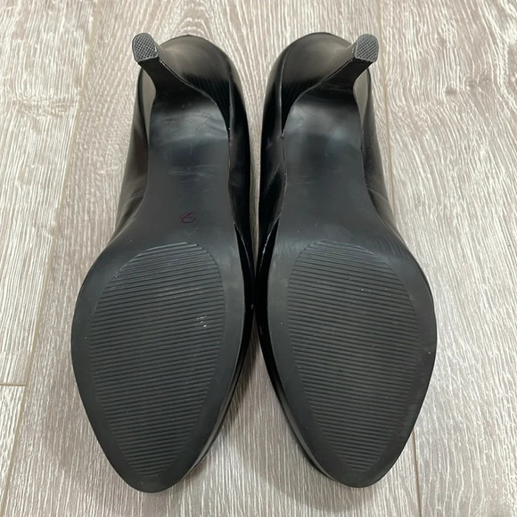 Alfani Maddy Leather Platform Pumps Heels Black 9.5M - Picture 13 of 15